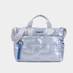 Bolsa de Mano Hedgren Softy Mujer Azules Claro | LBZ274YJ