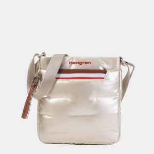 Bolsas Hombro Hedgren Cushy Mujer Beige | DUB5280NK