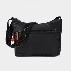 Bolsas Hombro Hedgren Harpers Mujer Negras Coral | FAP741DI