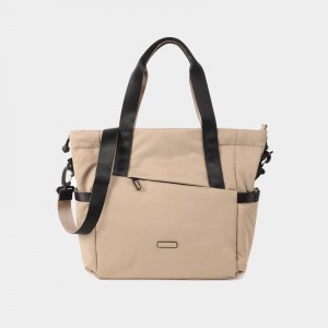 Bolso Tote Hedgren Galactic Mujer Gris Beige | HDA3730XI