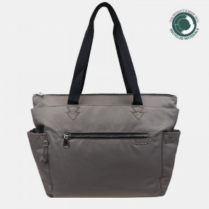 Bolso Tote Hedgren Margaret Sustainably Made Mujer Gris Marrones | BME2510JK