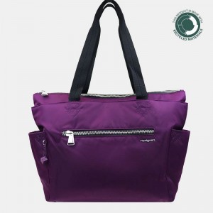 Bolso Tote Hedgren Margaret Sustainably Made Mujer Moradas | XAU7599YW