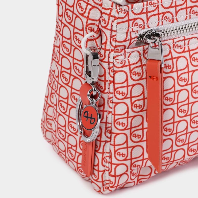 Bolsa De Hombro Hedgren Eye Mujer Naranjas Coral Gris | ITH6425WJ