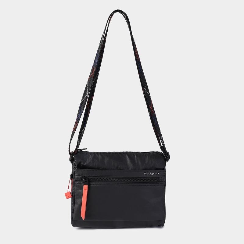 Bolsa De Hombro Hedgren Eye Mujer Negras Coral | UNU9875EK