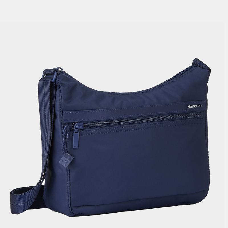 Bolsa De Hombro Hedgren Harper's Rfid Mujer Azules Oscuro | GNA10053ZJ