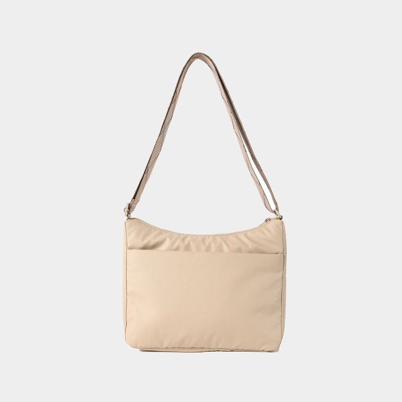 Bolsa De Hombro Hedgren Harper's Rfid Mujer Beige | PUE1934KQ