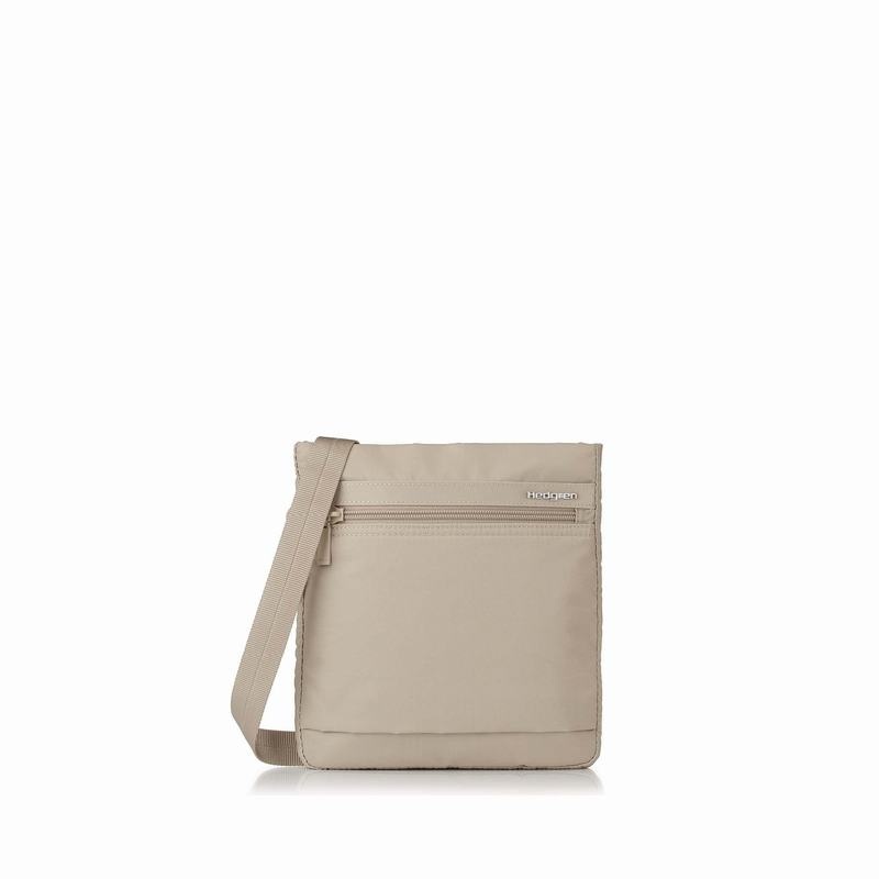 Bolsa De Hombro Hedgren Leonce Mujer Beige | KYF9932GS