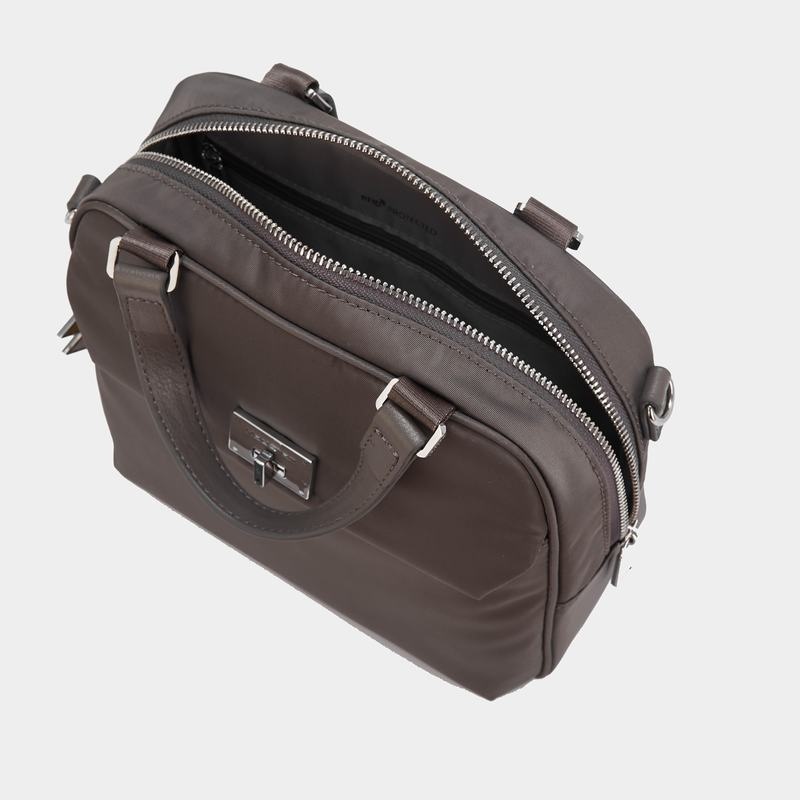 Bolsa de Mano Hedgren Even Mujer Gris Marrones | UVS1050CL