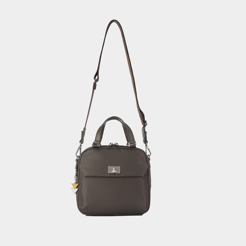 Bolsa de Mano Hedgren Even Mujer Gris Marrones | UVS1050CL