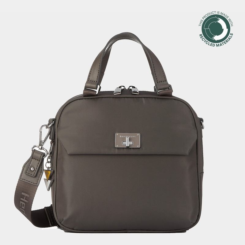 Bolsa de Mano Hedgren Even Mujer Gris Marrones | UVS1050CL