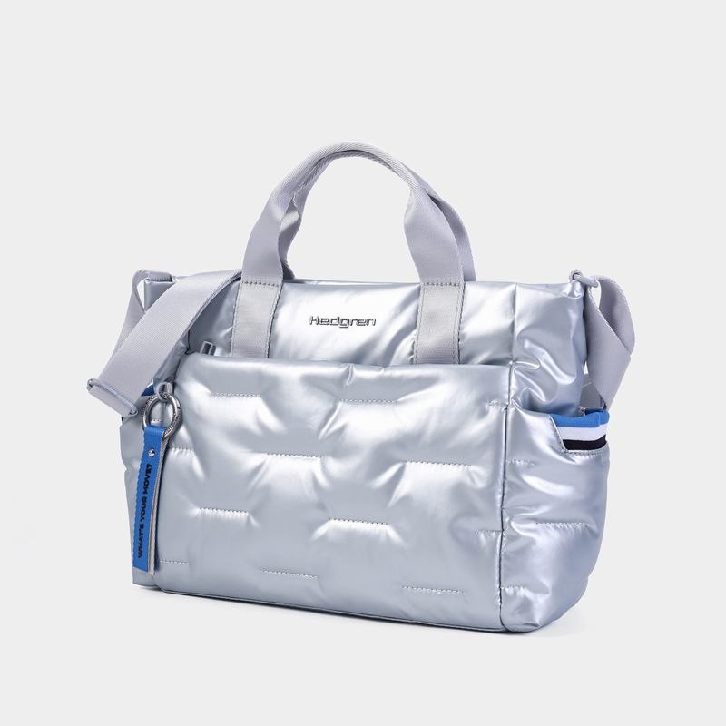 Bolsa de Mano Hedgren Softy Mujer Azules Claro | LBZ274YJ