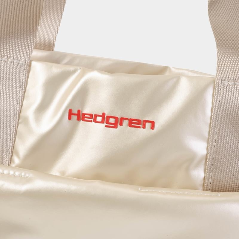 Bolsa de Mano Hedgren Softy Mujer Beige | YHV596YP