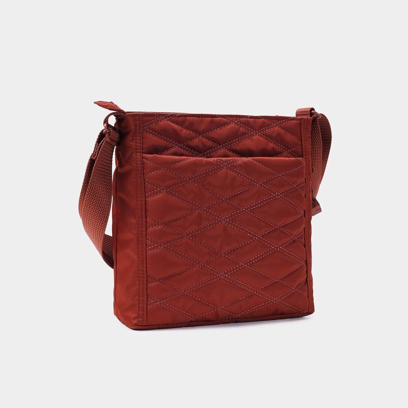 Bolsas Hombro Hedgren Acolchado Orva Rfid Mujer Rojas Marrones | EXZ7395UX