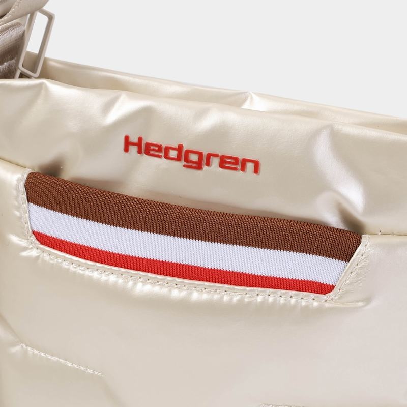 Bolsas Hombro Hedgren Cushy Mujer Beige | DUB5280NK