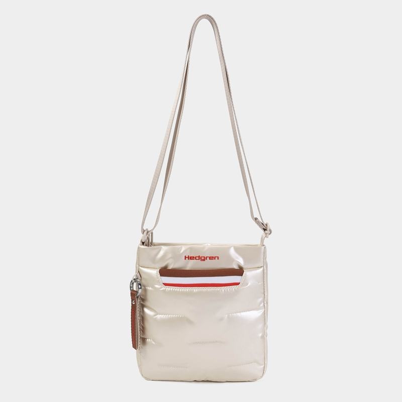 Bolsas Hombro Hedgren Cushy Mujer Beige | DUB5280NK