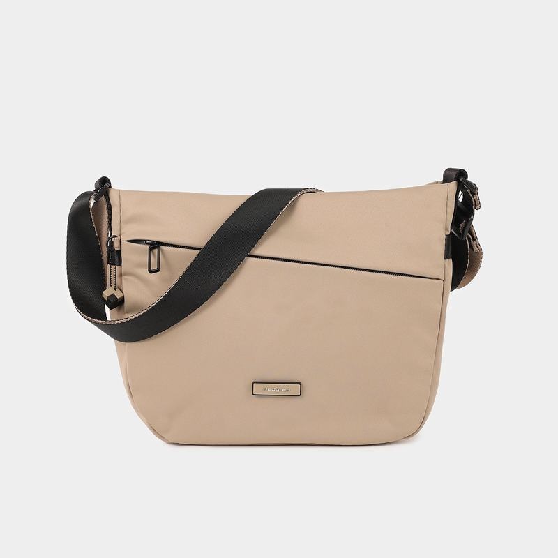 Bolsas Hombro Hedgren Gravity Mujer Gris Beige | KNR2555SF