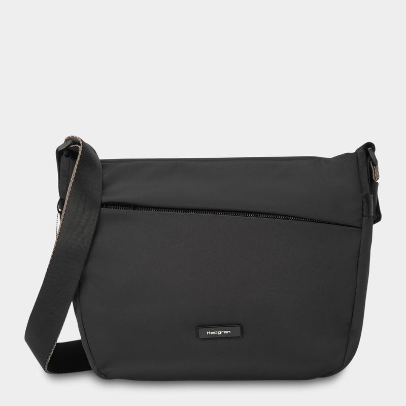 Bolsas Hombro Hedgren Gravity Mujer Negras | WFD7497LT