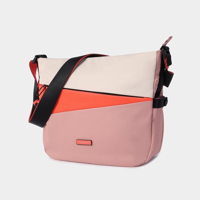 Bolsas Hombro Hedgren Milky Way Mujer Rosas Naranjas | DXE2122CO