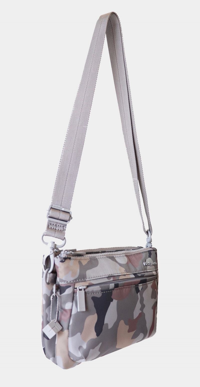 Bolsas Hombro Hedgren Rain Sustainably Made Mujer Gris Camuflaje | DHT2158OM