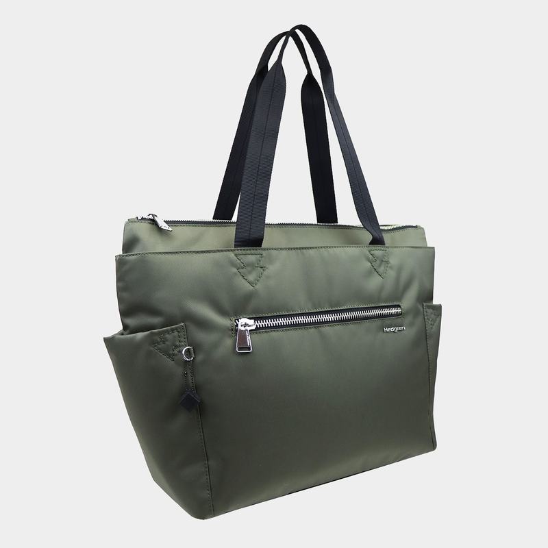 Bolso Tote Hedgren Margaret Sustainably Made Mujer Verde | JTP8714PJ