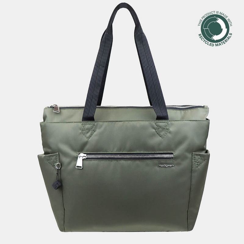 Bolso Tote Hedgren Margaret Sustainably Made Mujer Verde | JTP8714PJ