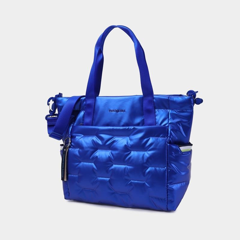 Bolso Tote Hedgren Puffer Mujer Azules | AVM6099CG