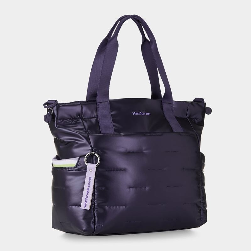 Bolso Tote Hedgren Puffer Mujer Moradas Azules Oscuro | LGL5145KI