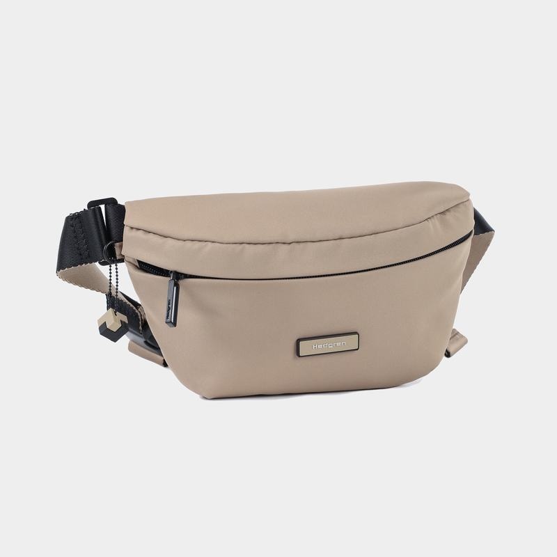 Riñonera Hedgren Halo Mujer Gris Beige | ZYS533US