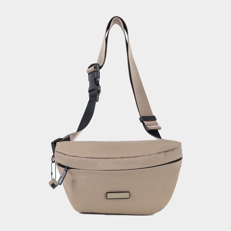 Riñonera Hedgren Halo Mujer Gris Beige | ZYS533US